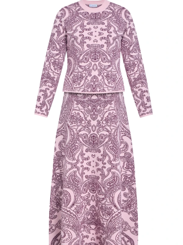 Liza Knit Set Powder Pink