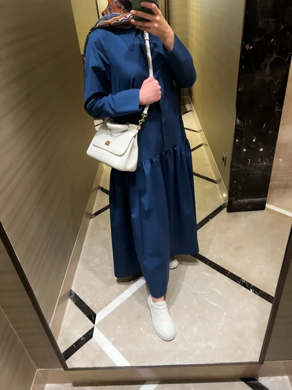 Valeria Dress Navy
