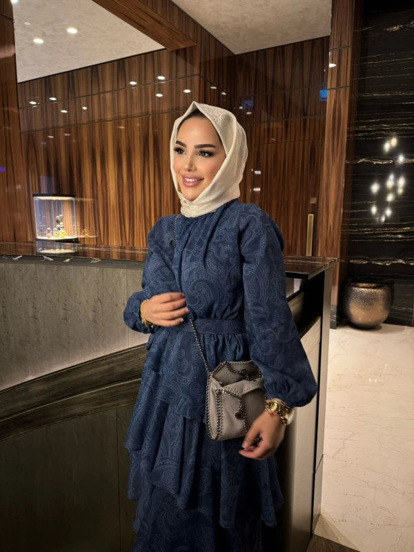 Bambusa Dress Dark Blue